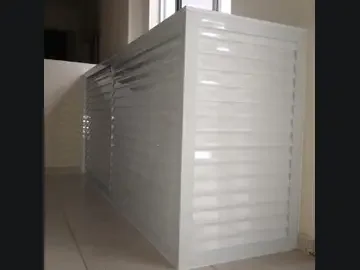 Armário ventilado branco de alumínio